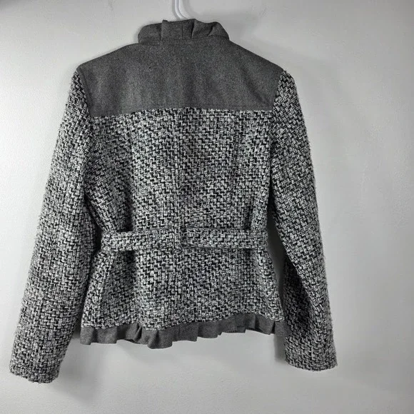 Oleg Cassini Couture Tweed Jacket Wool Blend L - Picture 2 of 7